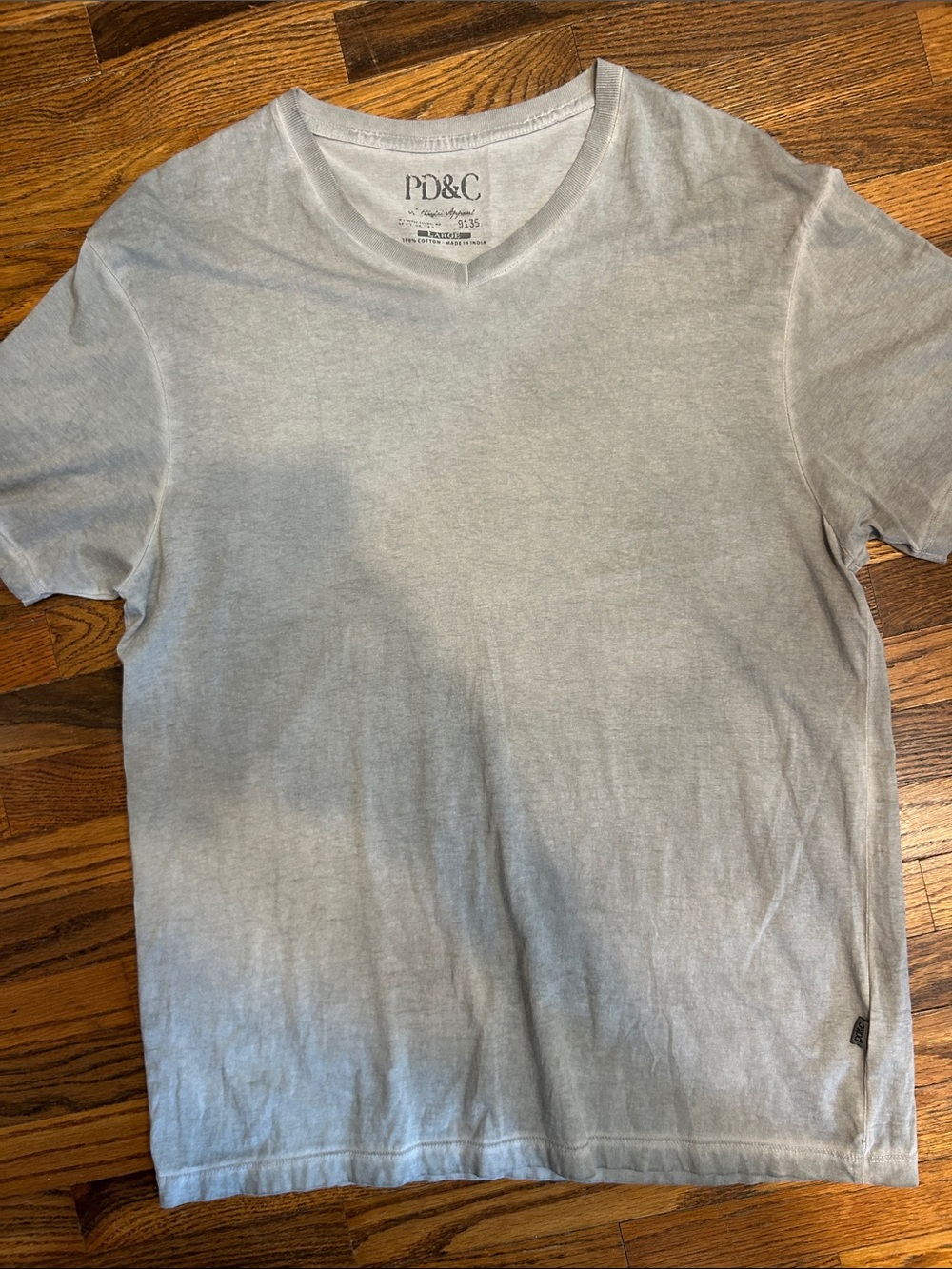 PD&C Light Gray V-Neck Tee Shirt